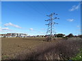 Field and pylon off the A1033, Hull