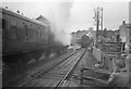 ST6854 : Somerset & Dorset line trains crossing at Radstock North by Martin Tester