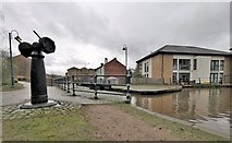 SJ9698 : Lock W7, Huddersfield Narrow Canal by Chris Morgan
