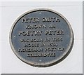 Blue plaque commemorating Peter Smith