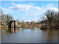 Weir on the River Weaver at Barnton Cut