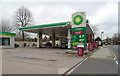 Service station on Compstall Road (B6104), Romiley