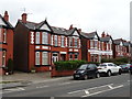 Houses on Compstall Road (B6104), Romiley