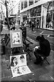 Street artist, New Street, Birmingham