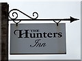 Sign for the Hunters Inn, Chisworth