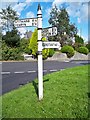 Old Direction Sign - Signpost by Trebarvah Road, Constantine