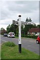 Old Direction Sign - Signpost by Rushlake Green, Warbleton