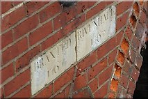 TL8415 : Old Boundary Marker on Appleford Bridge, Rivenhall parish by Milestone Society