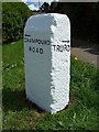 Old Guide Stone former A30, Penhale, St Enoder parish