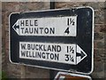 Old Direction Sign - Signpost by Regent Street, Bradford-on-Tone