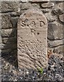 NZ2154 : Old Boundary Marker at Beamish Open Air Museum by Milestone Society