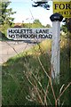 Old Direction Sign - Signpost by the B2096, near Punnett