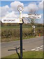 Direction Sign - Signpost by the B3157, Common Lane, Burton Bradstock