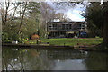 Modern architecture on the River Stort at Roydon