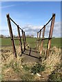 Rusted footbridge