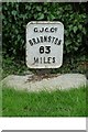 Old milemarker by the Grand Union Canal, Northchurch parish