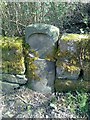 Old milemarker by the Huddersfield Narrow Canal, Marsden