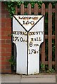 Old Milepost by Abbey Foregate, Shrewsbury