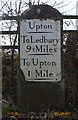 Old Milestone by the A4104, Tunnel Hill, Upton upon Severn