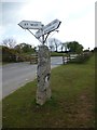 Old Direction Sign - Signpost by Sunnyside crossroads, St Neot