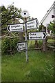 Direction Sign - Signpost by Plealey Road, Plealey