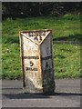 Old Milestone by the A4063, Coytrah?n, Llangynwyd Lower parish