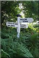 Old Direction Sign - Signpost by Riverside, Hadlow Down parish