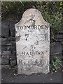 Old Milestone by the A646, Burnley Road, Brearley