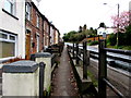 Pavement slightly below Caerphilly Road, Bassaleg