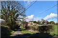 Approaching Shotley Church End from the south