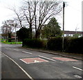 Speed bumps across Marshfield Road, Marshfield