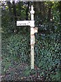 Old Direction Sign - Signpost by Cove Hill, Perranarworthal