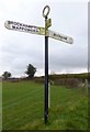 Direction Sign - Signpost in Sharnhill Green, Buckland Newton