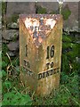 Old Milepost by the B954, southeast of Alyth