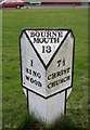 Old Milepost by the B3347, Christchurch Road, Moortown