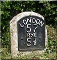 Old Milestone by the B2088, Buddens Green, Beckley