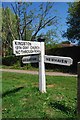 Direction Sign - Signpost by Wellgreen Lane, Kingston near Lewes