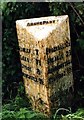 Old Milepost by the A52, Kingsley Moor, Cheadle parish