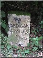 Old Milestone by the B4570, Llangoedmor parish