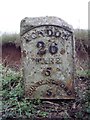 Old Milestone by the A10, north of Ryders Grove, Standon parish