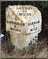 Old Milepost, B641, Uppingham Road, South of Oakham