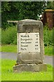 Old Milestone by the A458, Column Roundabout, Shrewsbury