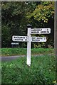 Direction Sign - Signpost with Ailies Lane, Chiddingly parish