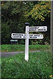 TQ5314 : Direction Sign - Signpost with Ailies Lane, Chiddingly parish by Milestone Society