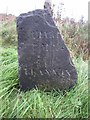 Old Milestone by the B4306, southeast of Crwbin, Llangyndeyrn parish