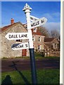 Direction Sign - Signpost by Greenhill crossroads, north of Priddy