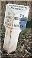 Old Milepost by the B4348, west of Kingstone