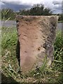 Old Milestone by the A1079 lay-by, in Hayton parish