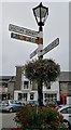 Direction Sign - Signpost by the A3071, St Just market place