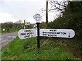 Direction Sign - Signpost by Coryates, Portesham parish